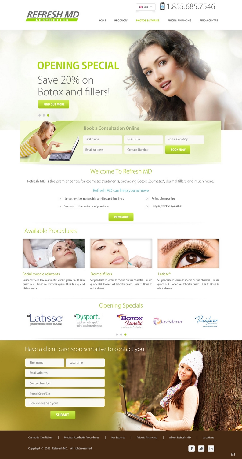 Web Design by pb for LASIK MD | Design #2157295