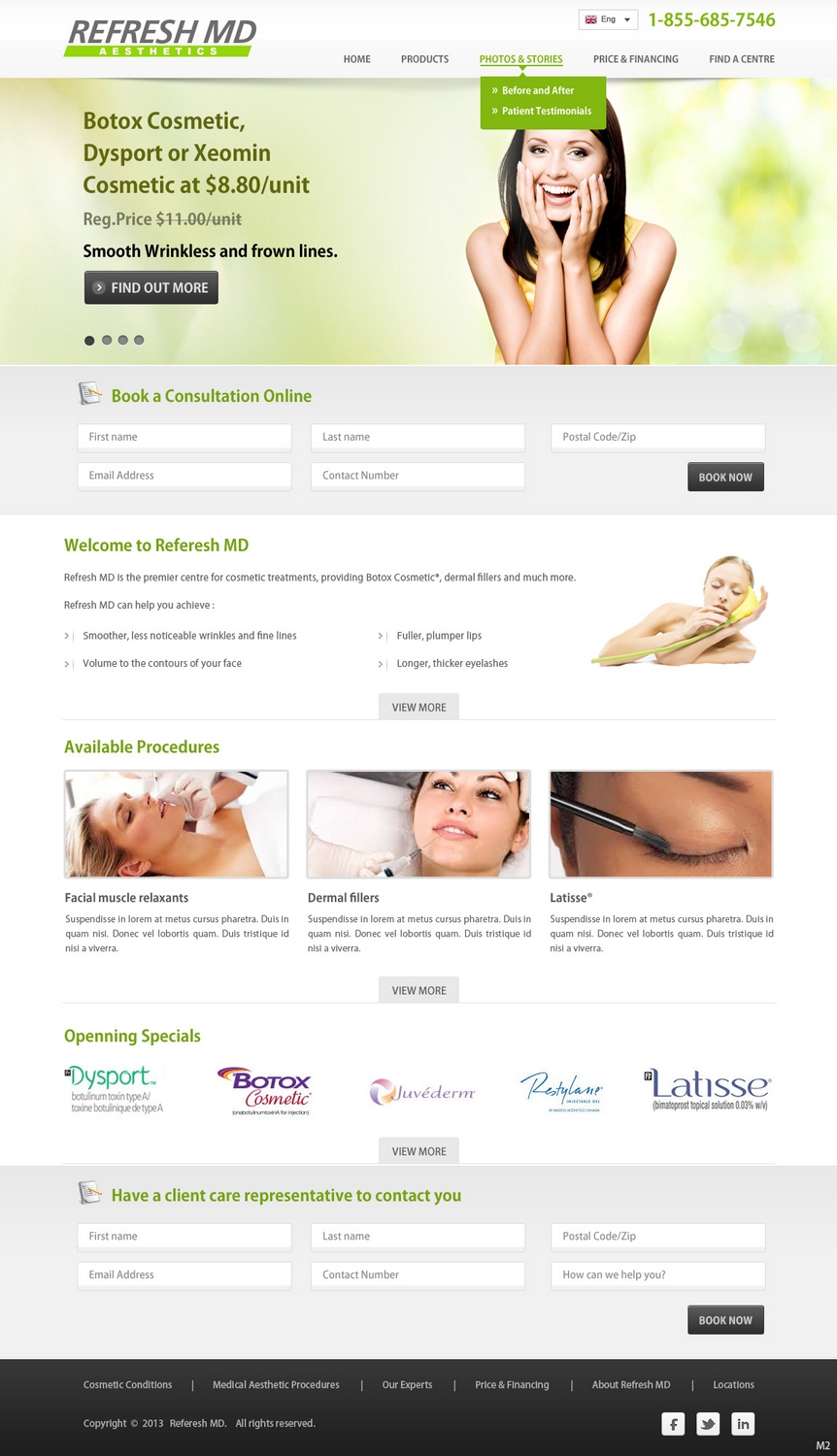 Web Design by pb for LASIK MD | Design #2157320