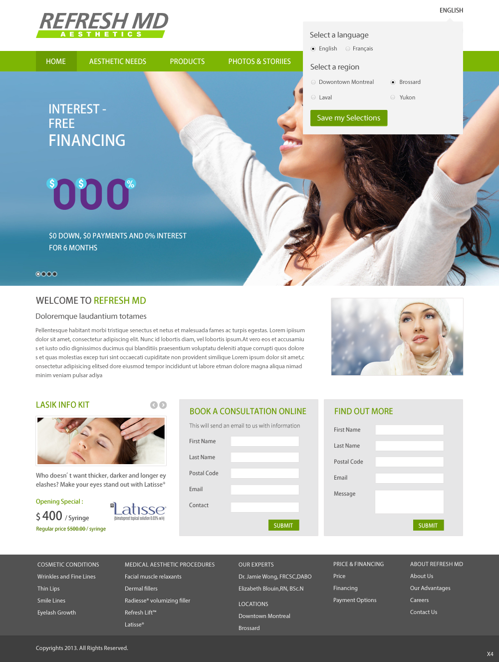 Web Design by pb for LASIK MD | Design #2172003