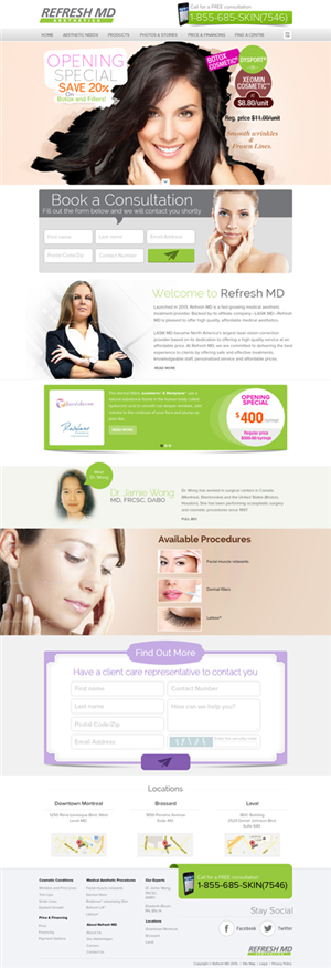 Web Design by ShreejiAkshar for LASIK MD | Design #2186227
