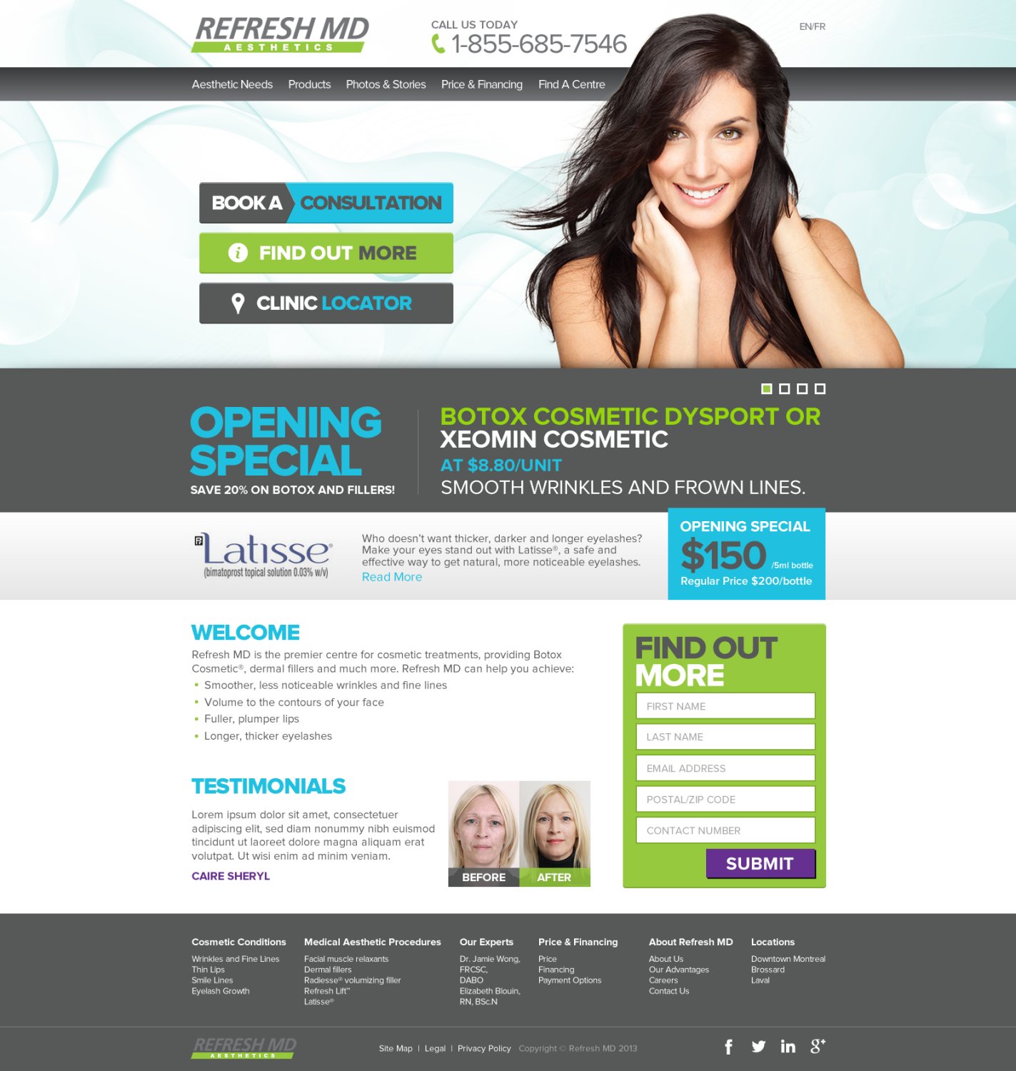 Web Design par TechWise pour LASIK MD | Design #2189697