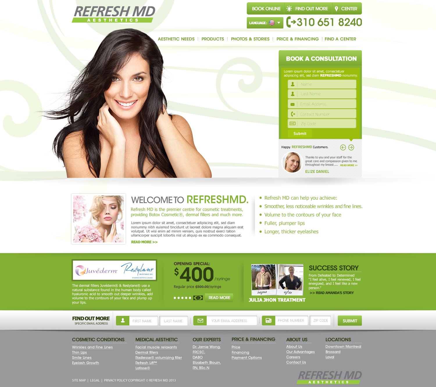 Web Design by TechWise for LASIK MD | Design #2189699
