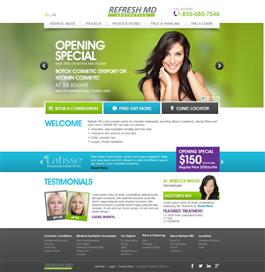 Web Design by TechWise for LASIK MD | Design #2208890