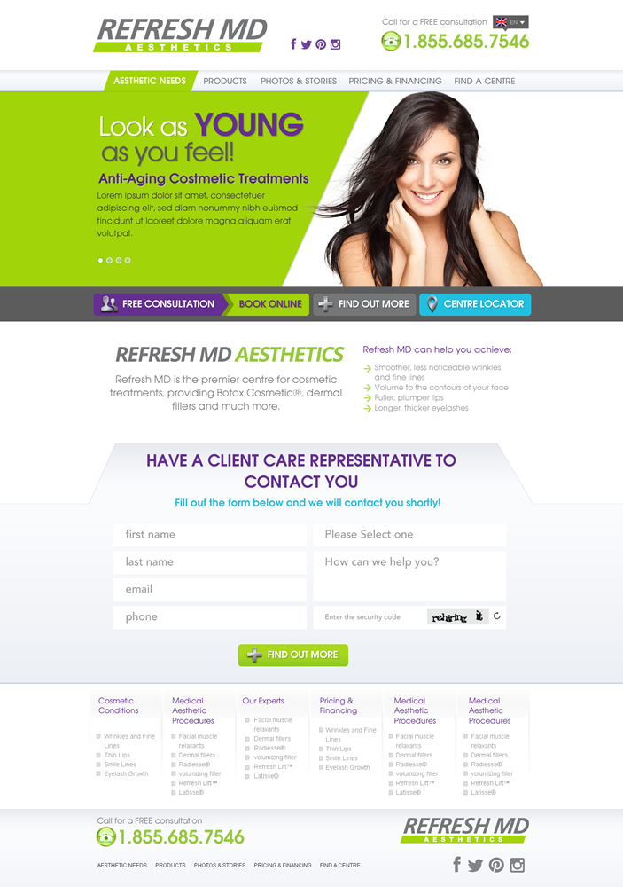 Web Design by Behriatech for LASIK MD | Design #2208666