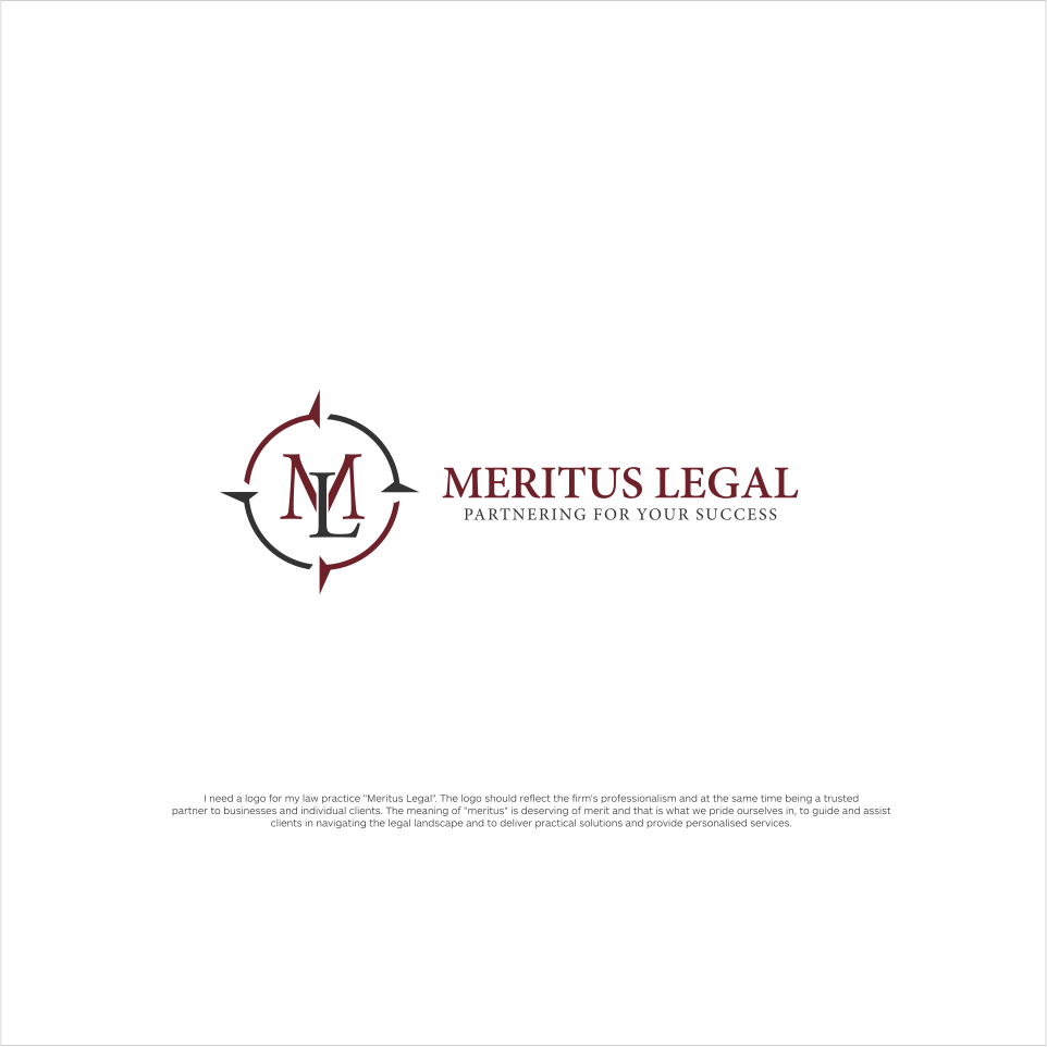 Diseño de Logo por squarepixel para Meritus Legal | Diseño #10193510