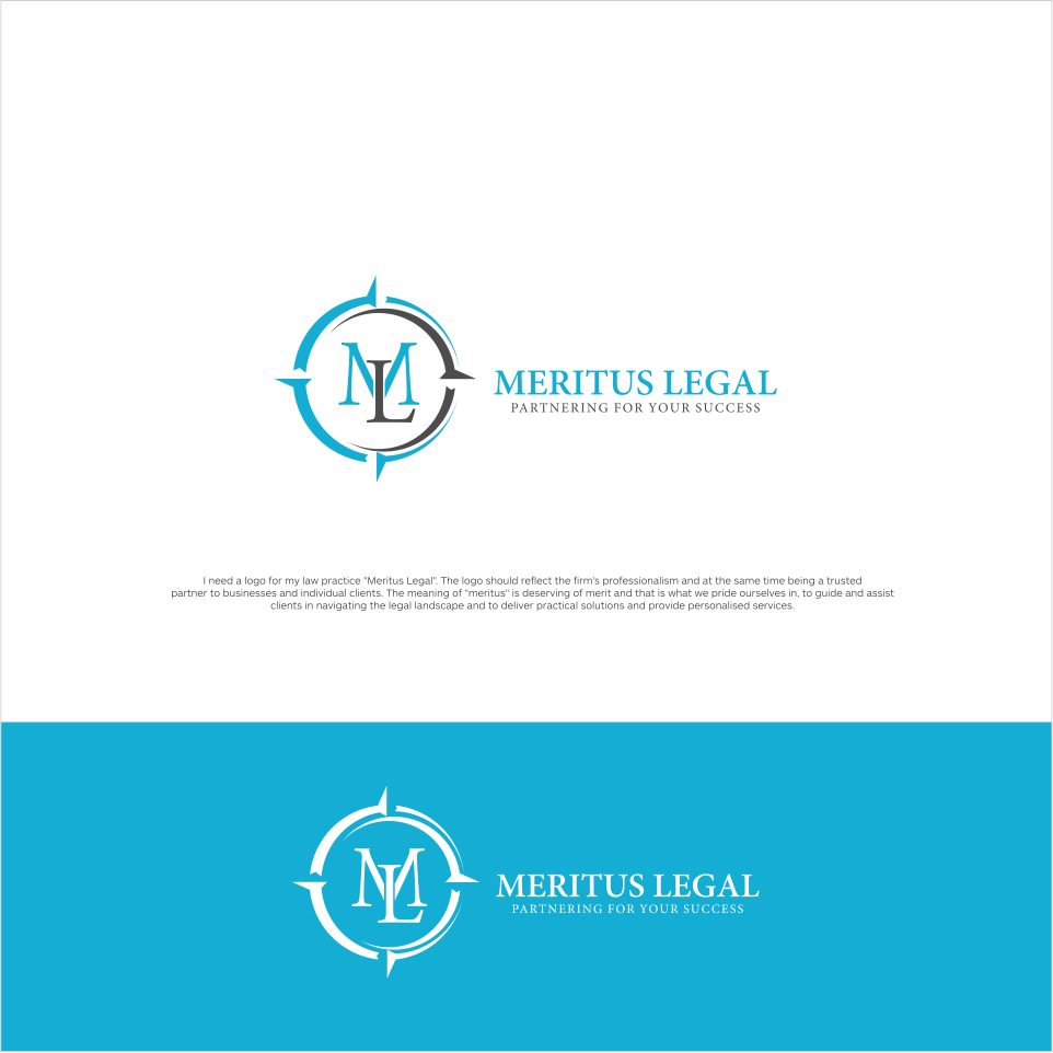 Diseño de Logo por squarepixel para Meritus Legal | Diseño #10255895