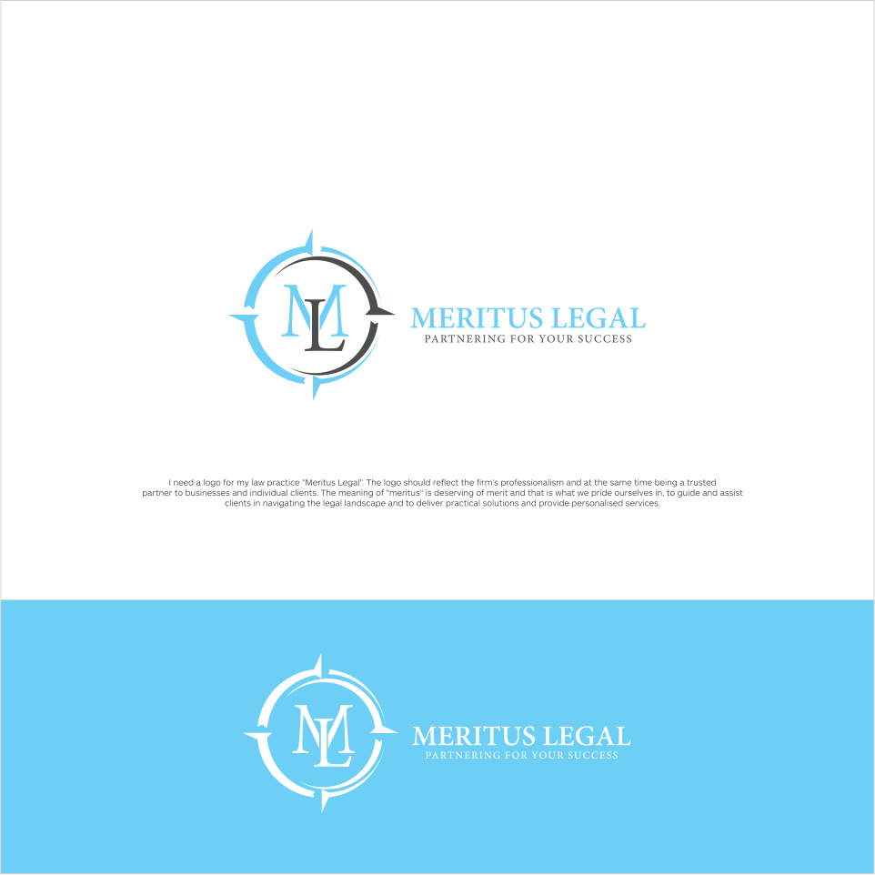 Diseño de Logo por squarepixel para Meritus Legal | Diseño #10255896