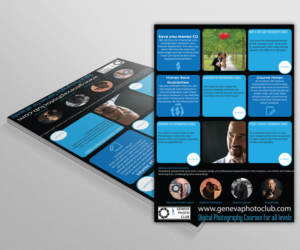 Flyer & Business Card for Geneva Photo Club photography courses | Flyer Design by at-as