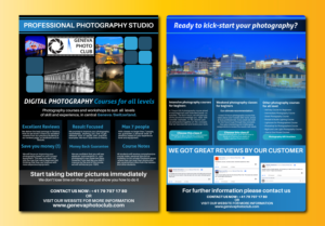 Flyer Design by anshuman1995 for Swiss Photo Club | Design: #10242074