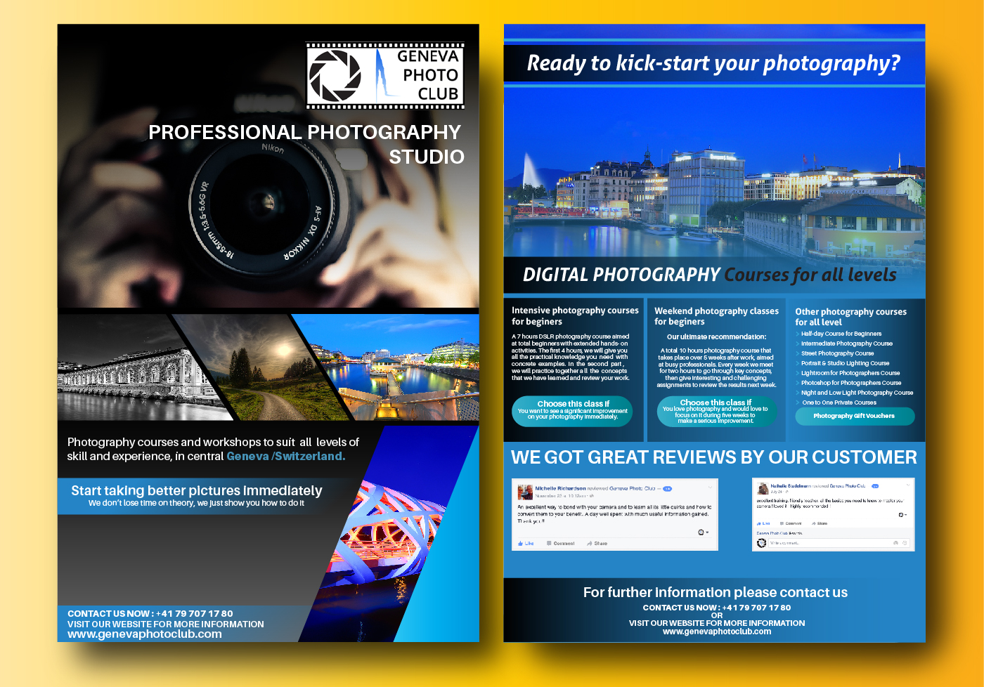 Flyer Design by anshuman1995 for Swiss Photo Club | Design #10246715