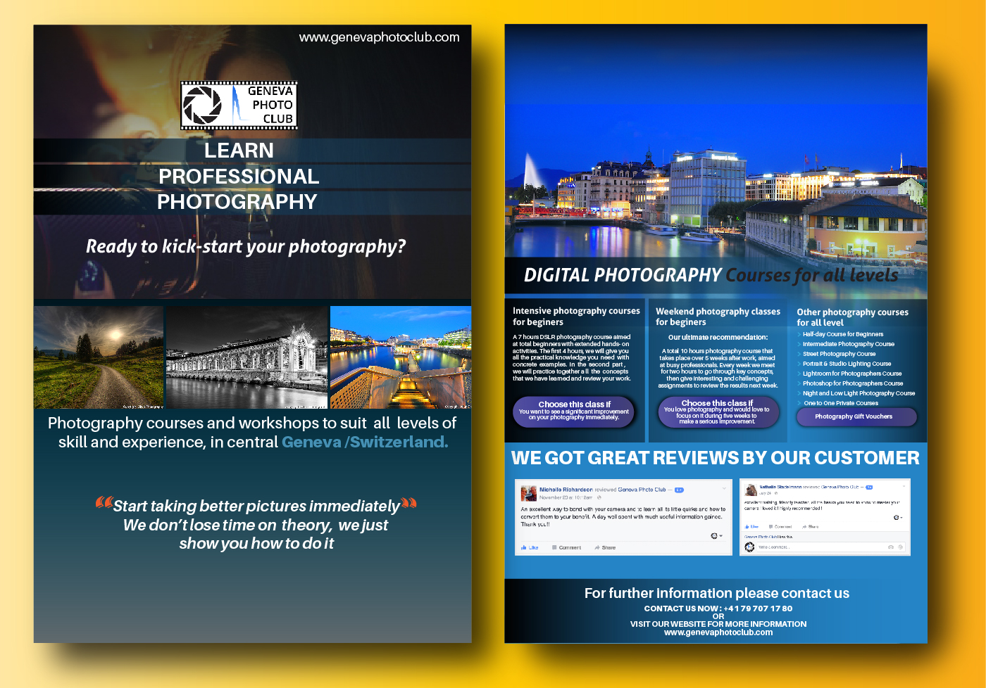 Flyer Design by anshuman1995 for Swiss Photo Club | Design #10247026