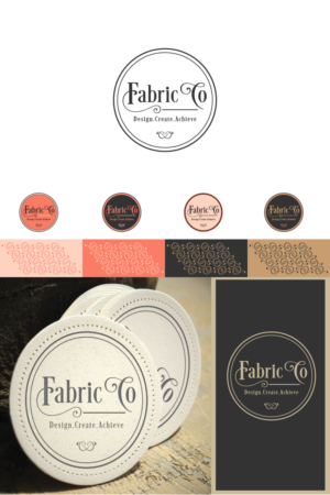 Fabric Co - Tag Line:  Design.  Create.   Achieve  | Logo Design by AHGDesign