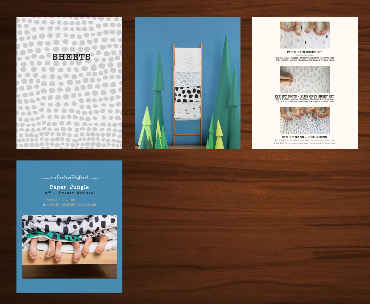 Catalogue Design by Venus L. Penaflor for In bed with Fred  | Design #10295765