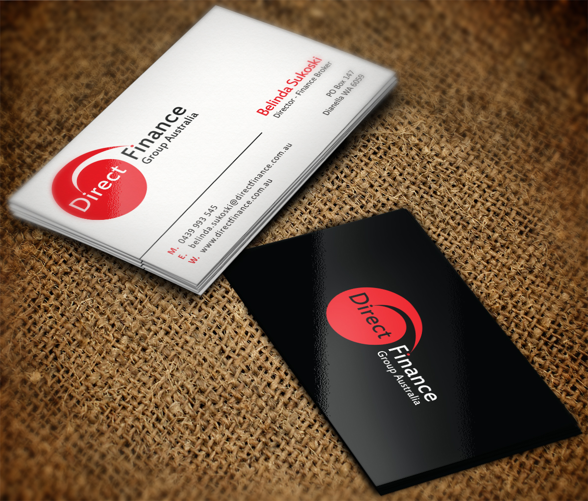 Business Card Design by MT for Direct Finance Group Australia | Design #10199014