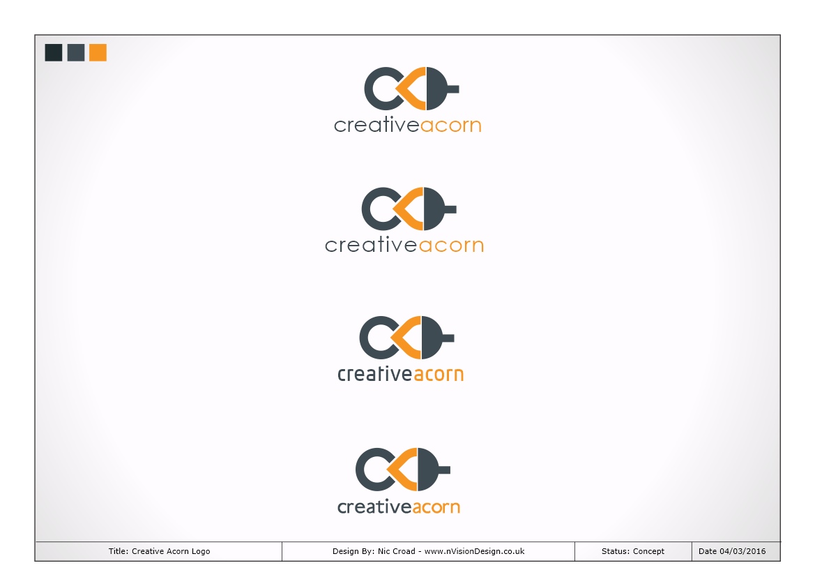 Logo Design by nvisiondesign.co.uk for Creative Acorn | Design #10138184