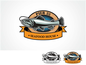 PIER 35, PIER 35 FISH HOUSE, PIER 35 SEAFOOD HOUSE | Logo Design by ArtTank