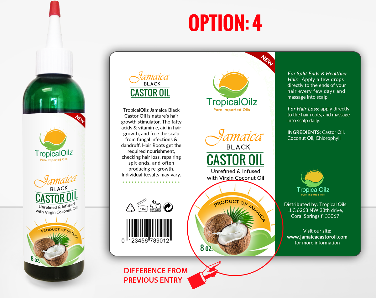 Diseño de Empaque por MDesigns ™ para tropical oils llc | Diseño #10182420