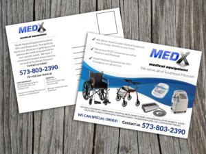 Postcard Design by Priyo Subarkah for MedX Medical Equipment | Design #10138583