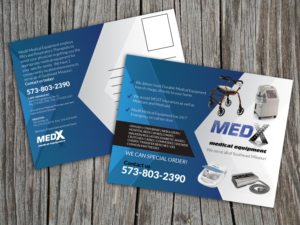Postcard Design by Priyo Subarkah for MedX Medical Equipment | Design: #10140064