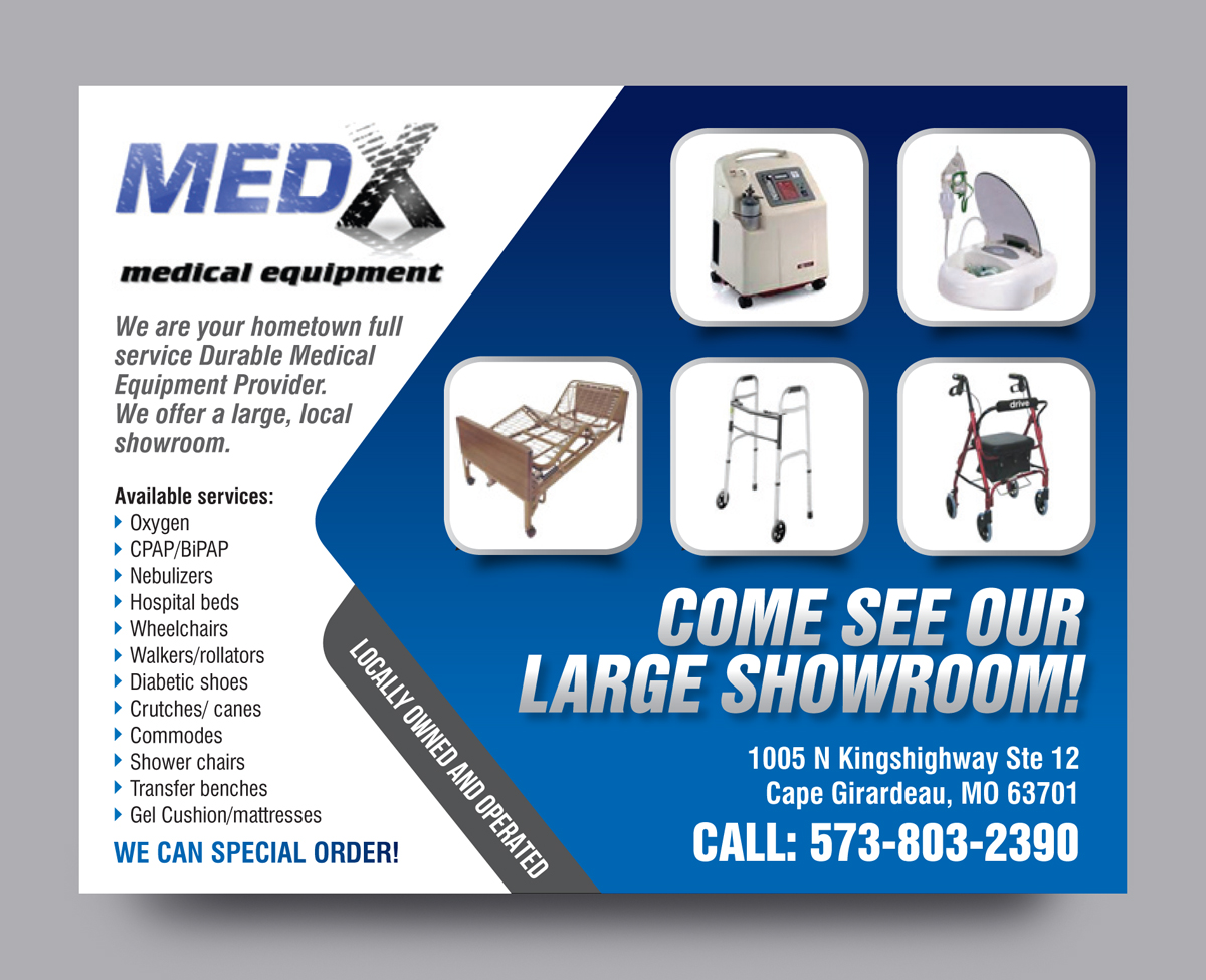 Postkarten-Design von rkailas für MedX Medical Equipment | Design #10173965