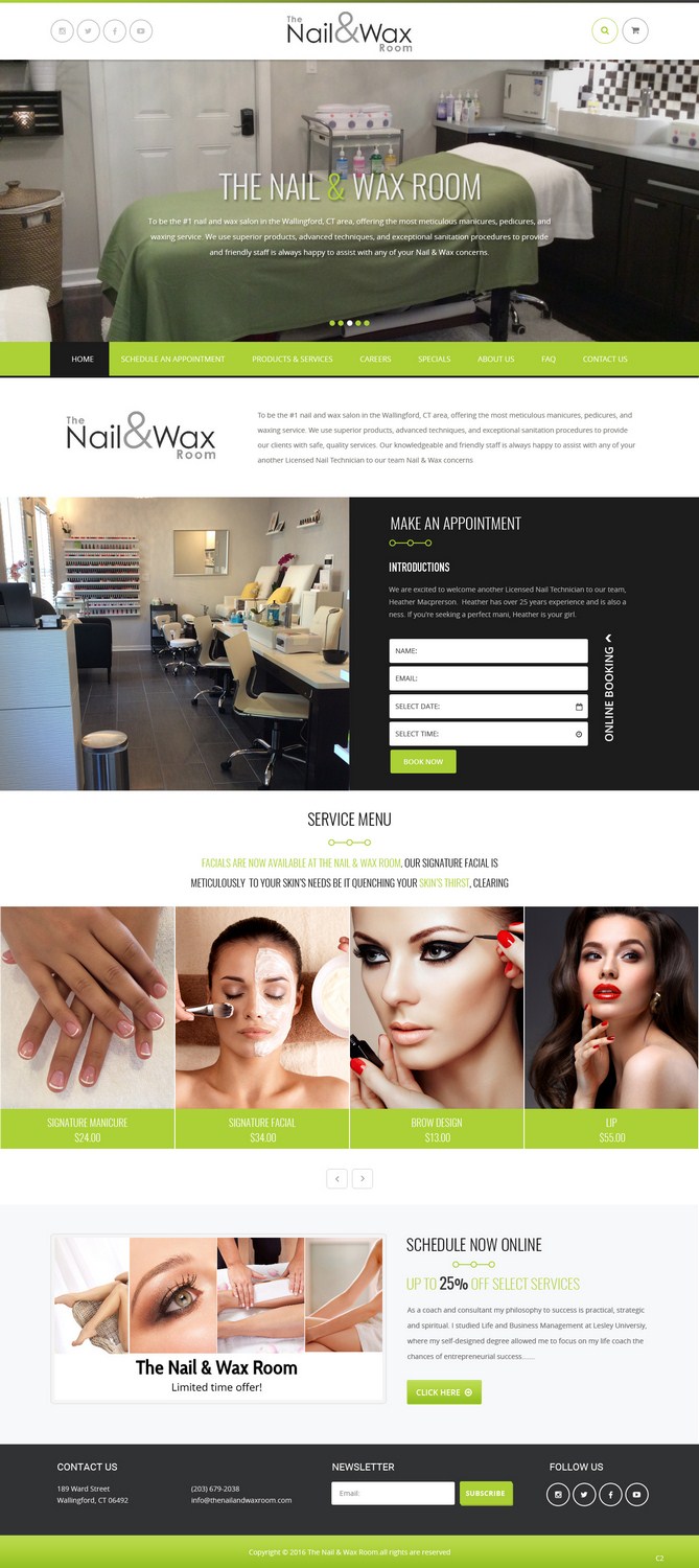 Web Design by pb for WAXED Houston LLC  | Design #10129367