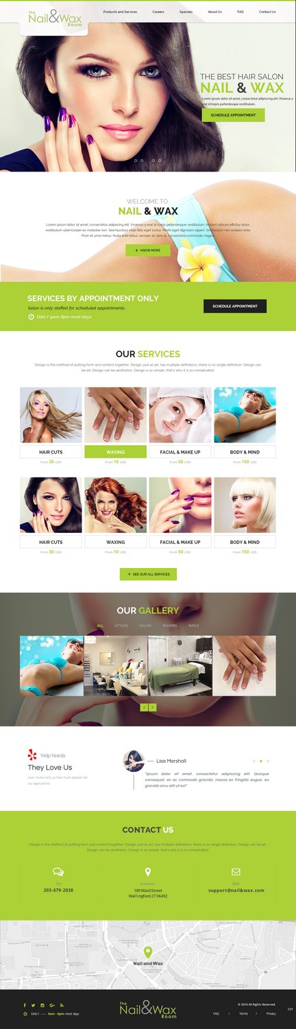 Diseño Web por pb para WAXED Houston LLC  | Diseño #10129369