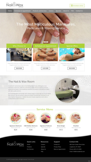 Web Design by pb for WAXED Houston LLC  | Design: #10129370