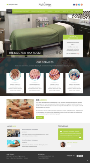 Web Design by pb for WAXED Houston LLC  | Design: #10160262