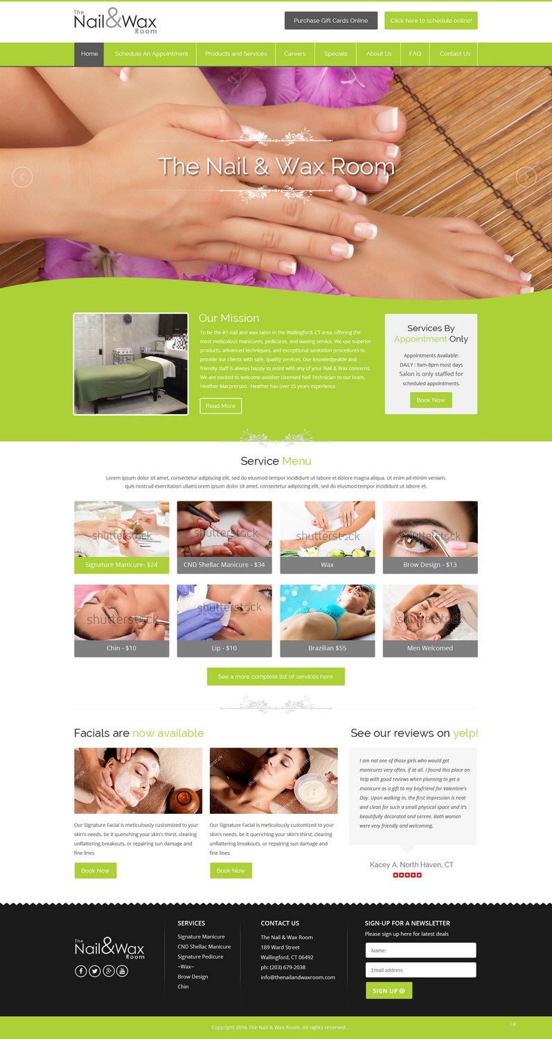 Web Design by pb for WAXED Houston LLC  | Design #10160266