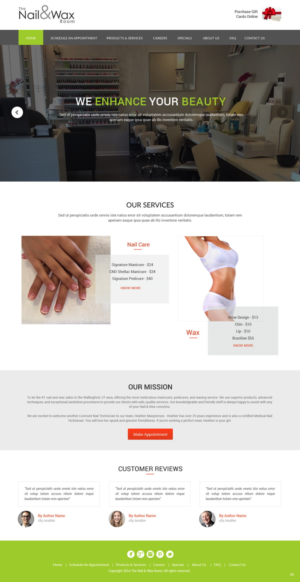 Web Design by pb for WAXED Houston LLC  | Design: #10184639