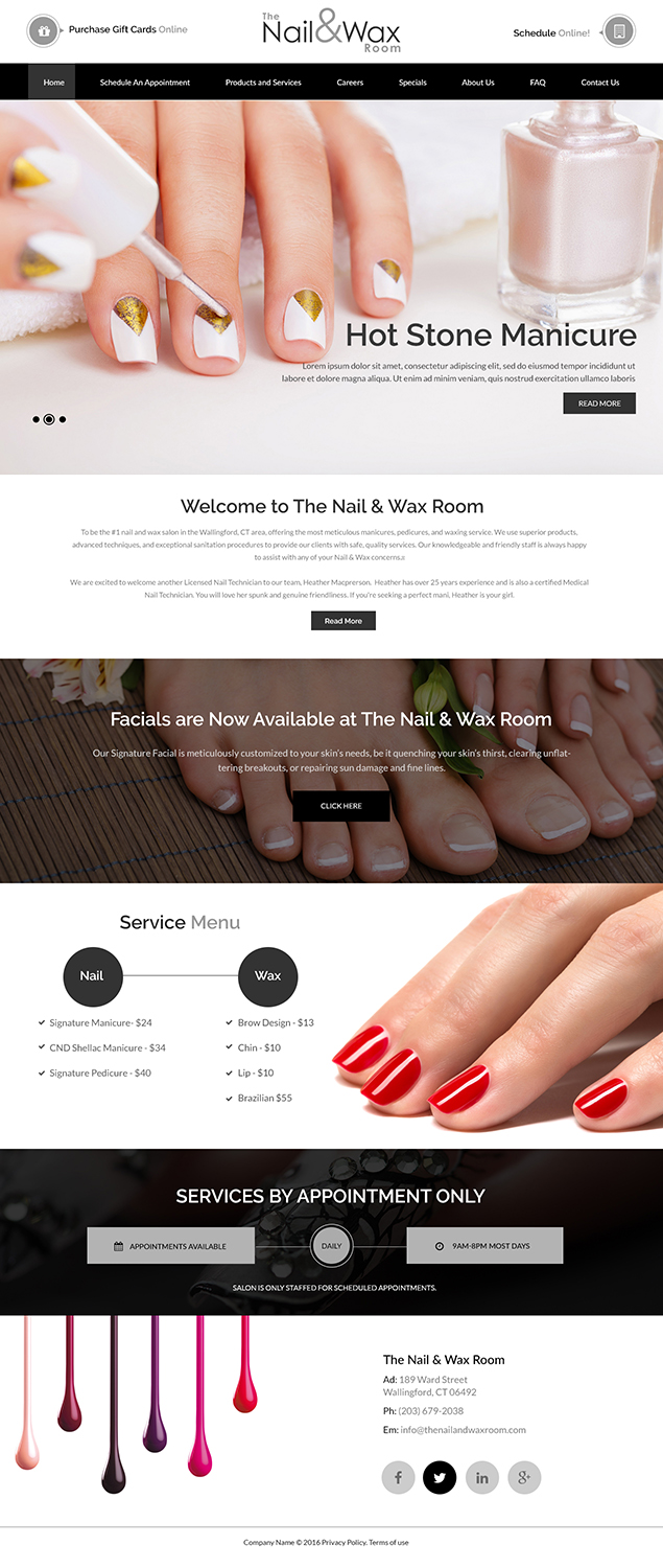Web Design by Creations Box 2015 for WAXED Houston LLC  | Design #10146262