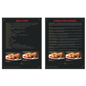 Design de Menu par jazz02 pour Hoban Korean BBQ, LLC. | Design : #10133775