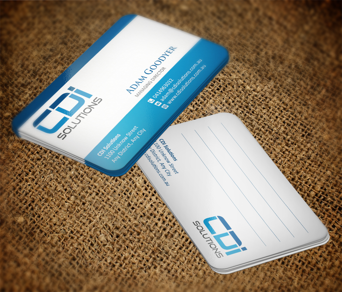 Visitenkarten-Design von Grafactory für CDI Solutions | Design #10124782