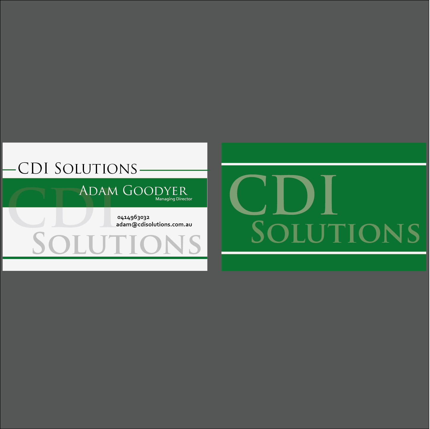 Business Card Design by Tere G artwork for CDI Solutions | Design #10154810