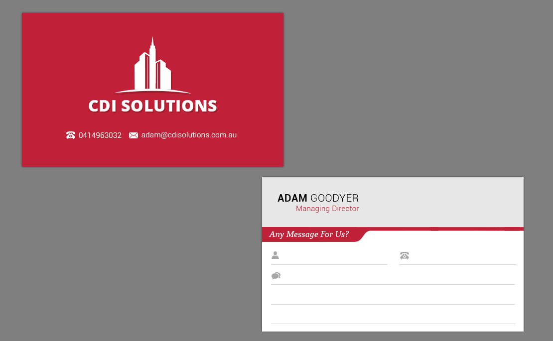 Business Card Design by piyush for CDI Solutions | Design #10123762
