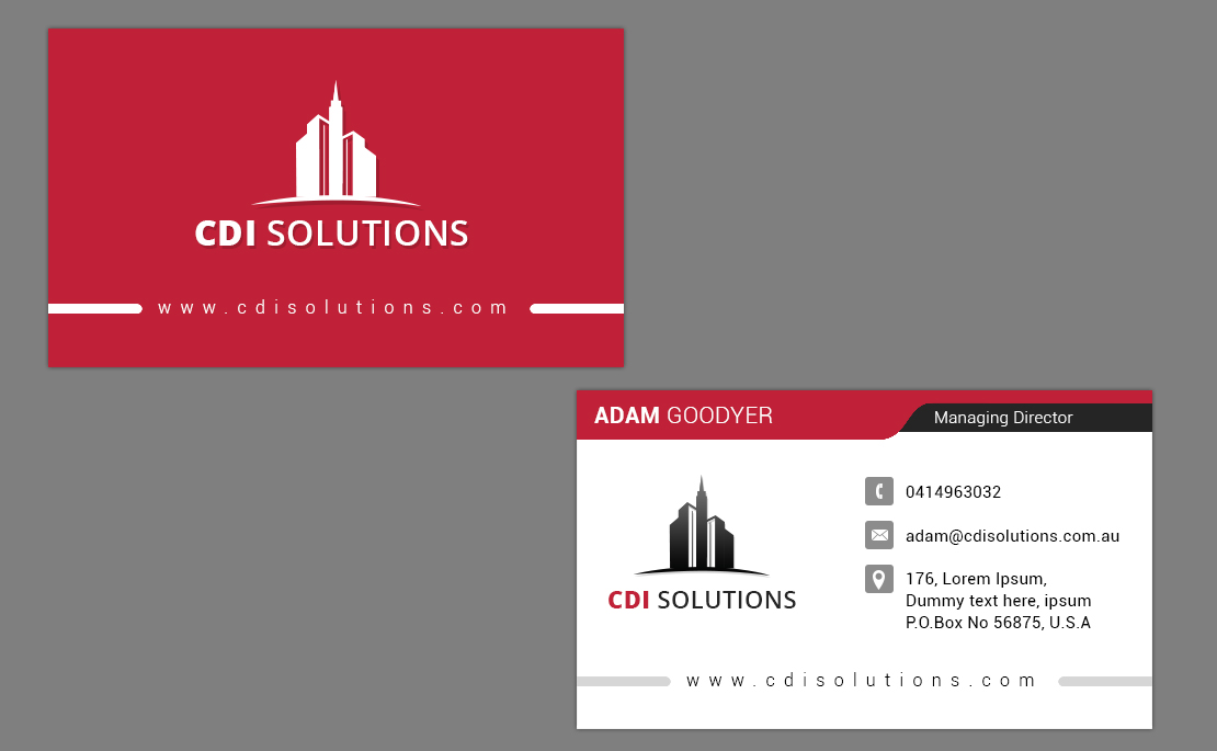 Business Card Design by piyush for CDI Solutions | Design #10124382