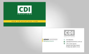 Business Card Design by piyush for CDI Solutions | Design: #10130019