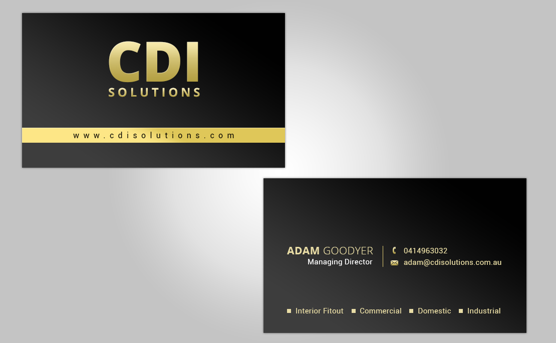 Business Card Design by piyush for CDI Solutions | Design #10130327