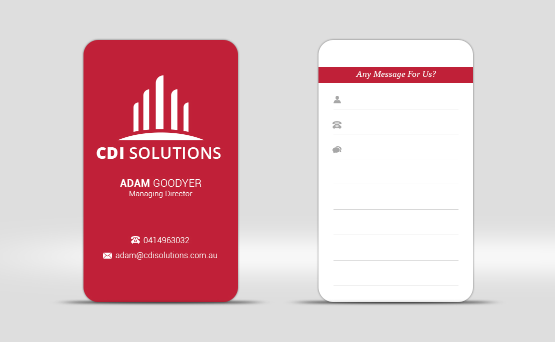 Business Card Design by piyush for CDI Solutions | Design #10140063