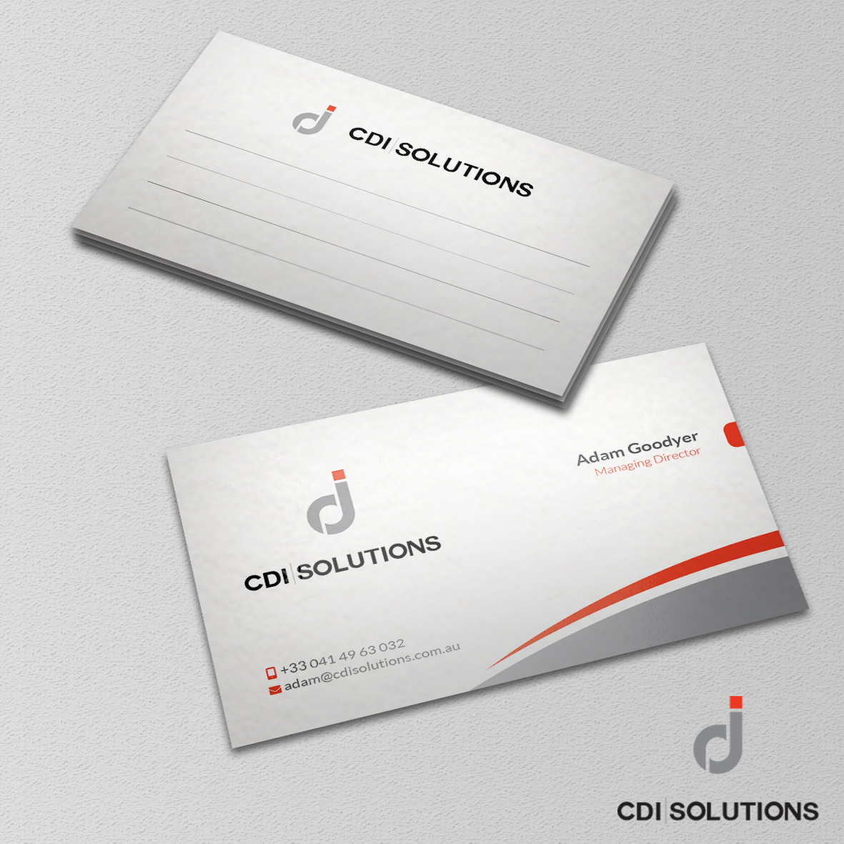 Diseño de Tarjeta de Presentación por ArtKiwi para CDI Solutions | Diseño #10164123
