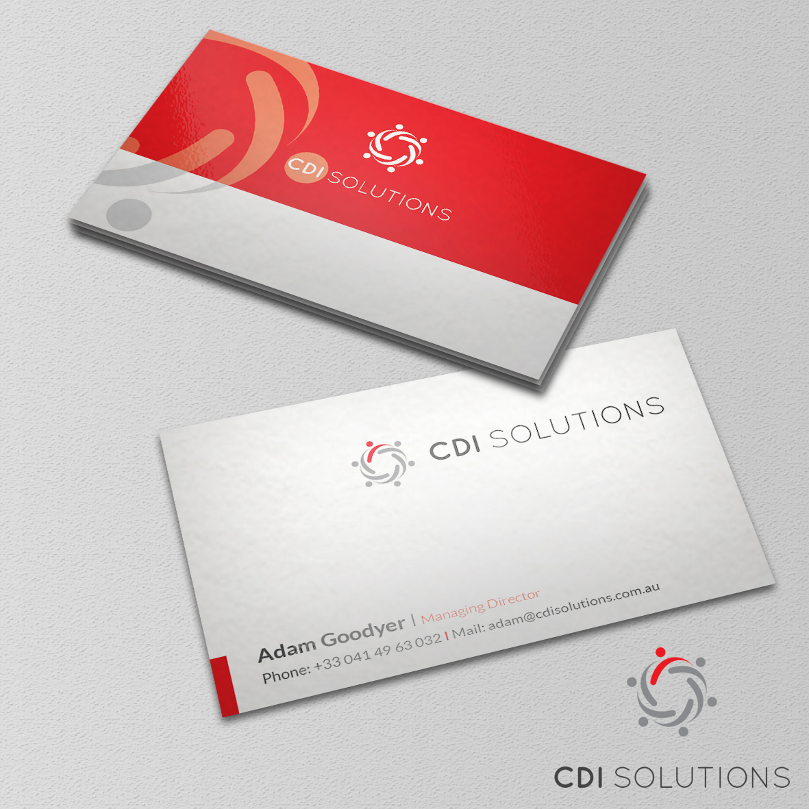 Diseño de Tarjeta de Presentación por ArtKiwi para CDI Solutions | Diseño #10164828