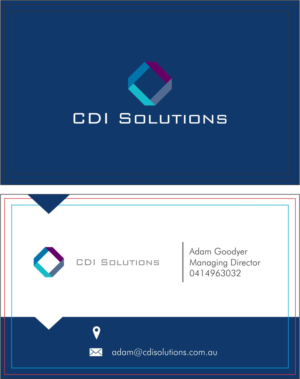 Business Card Design by girishsw for CDI Solutions | Design #10144391