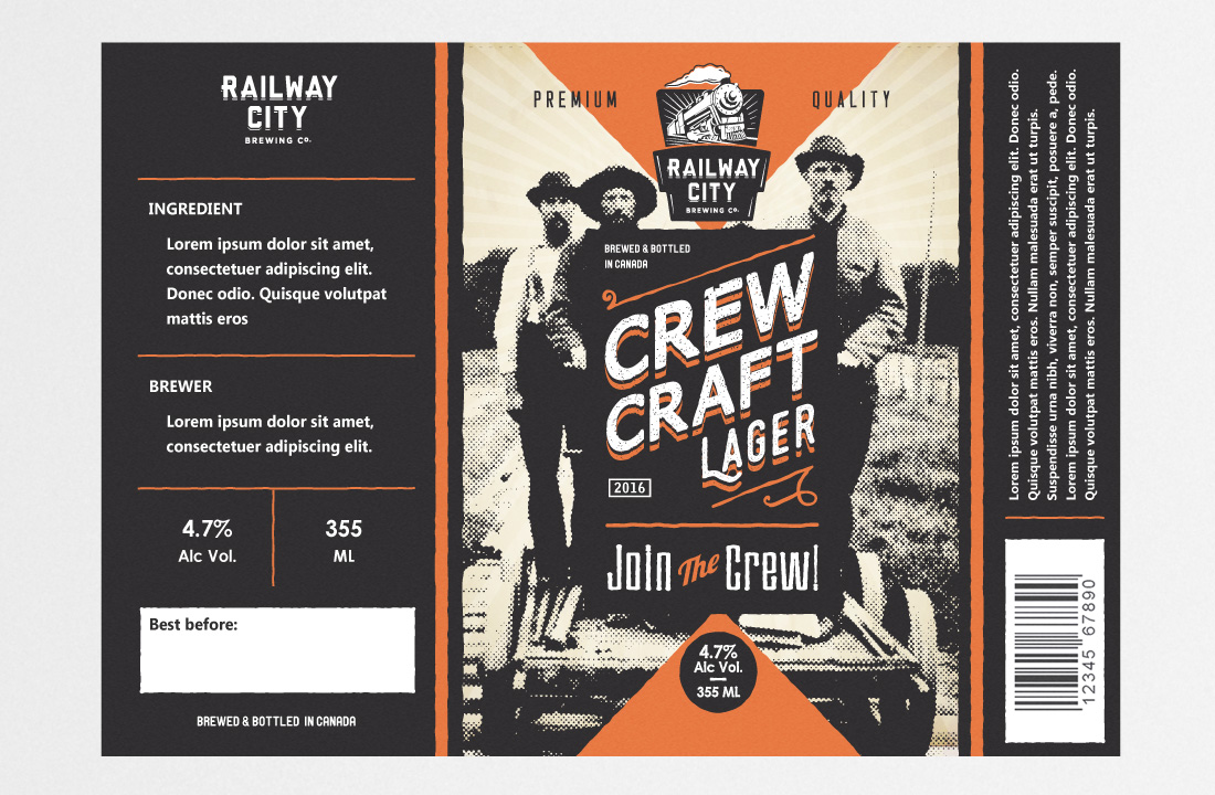 Label Design by kresh for Railway City Brewing Company | Design #10380284