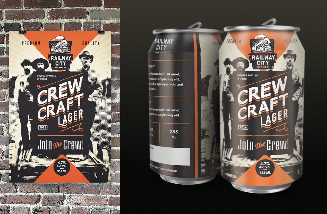 Label Design by kresh for Railway City Brewing Company | Design #10380285