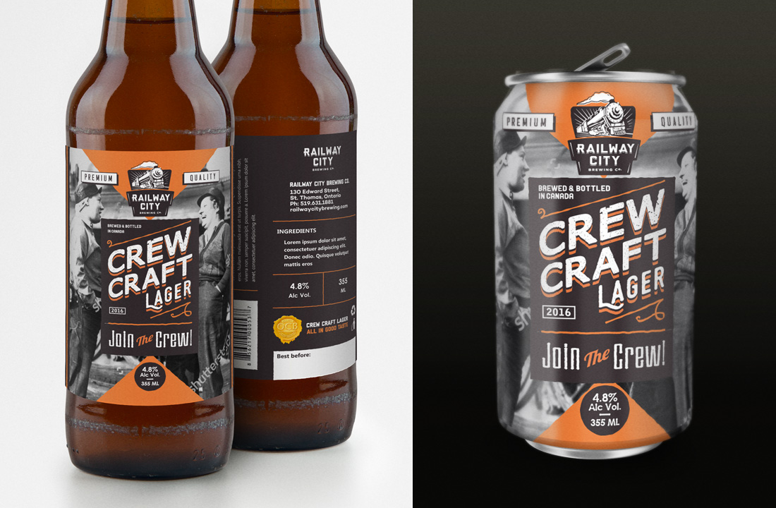Label Design by kresh for Railway City Brewing Company | Design #10572237
