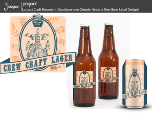 Label Design by Shemet for Railway City Brewing Company | Design: #10313621