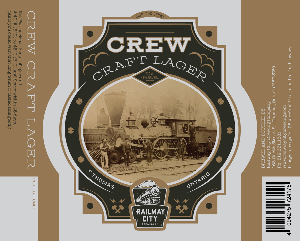 Label Design by snup co for Railway City Brewing Company | Design #10305774