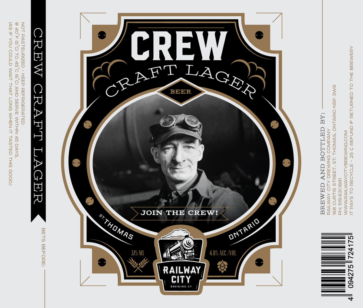 Label Design by snup co for Railway City Brewing Company | Design #10312490