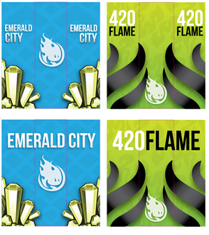 Lighter Decals - Sticker Designs - StrangeFlame | Aufkleber-Design von JCR