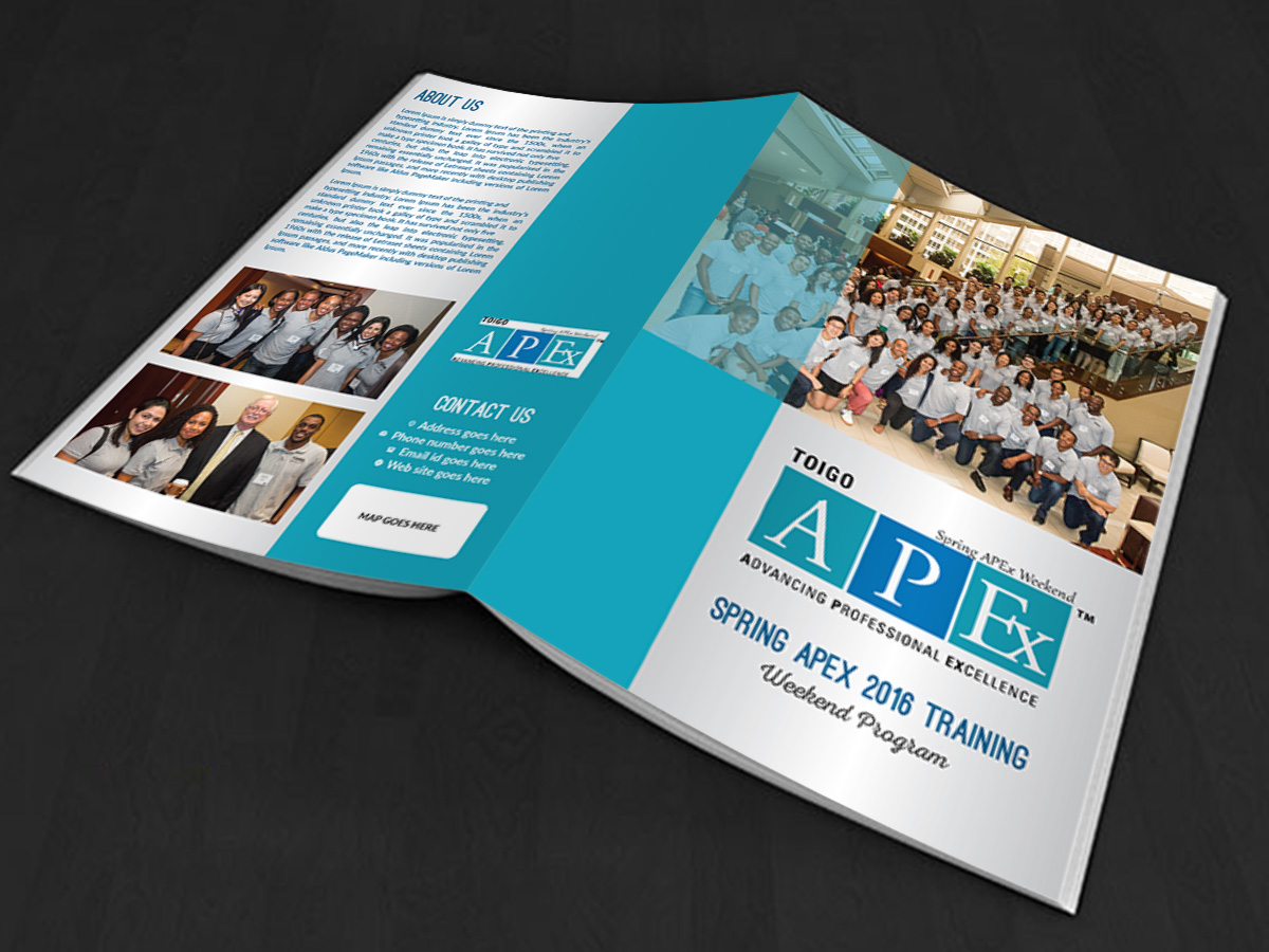 bold modern financial service brochure design for a company by sd